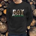 San Francisco Bay Area California Flag Bear Men Sweatshirt