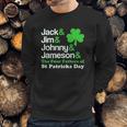 St Patricks Jack Jim Johnny Jameson The Four Fathers Men Sweatshirt