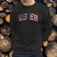 Useh America Canada Flag Funny Simple American Canadian Men Sweatshirt