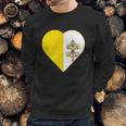 Vatican City Flag Heart Men Sweatshirt