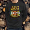 Vietnam Veteran Vietnam Veteran No Phd But Dd214 Men Sweatshirt