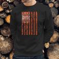 Vintage Detroit Baseball Flag With Tiger Stripes Men Sweatshirt