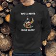 You Never Walk Alone Austim Awareness Dad And Son Men Sweatshirt