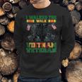 I Walked The Walk Vietnam Veteran American Flag Veterans Day Men Sweatshirt