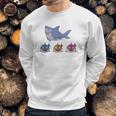 Daddy Shark And Three Baby Sharks Men Sweatshirt