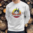 Daddy Shark On Vintage Sunset Men Sweatshirt