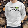 Jamaica Wah Gwaan Flag Jamaican Pride Fan Gift Men Sweatshirt