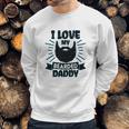 I Love My Bearded Daddy For Fathers Day With Grunge Infant Creeper Men Sweatshirt