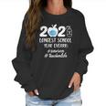 2021 Longest School Year Ever Survivor Teacher Life Face Mask Apple Women Sweatshirt