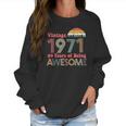 50Th Birthday Gifts For Women Vintage 1971 Women Sweatshirt