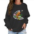 Animal Lovers Fishing Carp Fish DragonflyWomen Sweatshirt