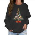 Art Xmas Tree Decor Art Teacher Ugly Artist Christmas Women Sweatshirt