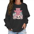 Bat Cat Kawaii Pastel Goth Cute Skulls Gift Cat Lover Men Women T-Shirt Graphic Print Casual Unisex Tee Women Sweatshirt