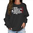 Beer Guns Jeeps & FreedomWomen Sweatshirt