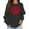 Big Red Heart Classic Valentines Day Women Men Kids Women Sweatshirt