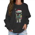 Boba Fett Santa Hat Cartoon Christmas Women Sweatshirt