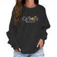 Catholic Since 33 Ad Crucifix Jesus Eucharist Mass Women Sweatshirt