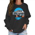 Classic Seventies Muscle Car Funny Dragster Hot Rod Cartoon Women Sweatshirt