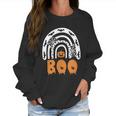 Cute Halloween Funny Halloween Day Halloween Ghost Rainbow Boo Rainbow Hal Women Sweatshirt