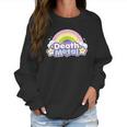 Death Metal Rainbow Yellow Star Unicorn Rock Concert Women Sweatshirt