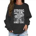 Donkey Kong Super Strong Vintage Women Sweatshirt