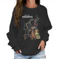 Gruss Vom Krampus Greetings From Christmas Germanic Demon Women Sweatshirt