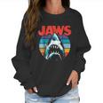 Jaws Retro Colors Shark Rainbow Women Sweatshirt