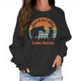 Just A Girl Who Loves Her Horse Retro Sunset Silhouette Gift Women Sweatshirt