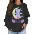 Kawaii Pastel Goth Cute Creepy Black Cat V2 Men Women T-Shirt Graphic Print Casual Unisex Tee Women Sweatshirt