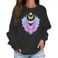 Kawaii Pastel Goth Cute Creepy Crescent Moon Bat Men Women T-Shirt Graphic Print Casual Unisex Tee Women Sweatshirt