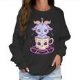 Kawaii Pastel Goth Cute Creepy Pentacle Baphomet Goat Men Women T-Shirt Graphic Print Casual Unisex Tee Women Sweatshirt