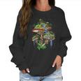 Magic Mushrooms Island Psychedelic Fungi Fantasy Hippie Women Sweatshirt