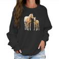 Palomino Appaloosa Horses Mare Cute Foal Women Sweatshirt