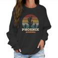 Phoenix Arizona Cactus Vintage Retro Desert Souvenir Gift Women Sweatshirt