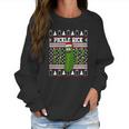 Pickle Rick Christmas Women Sweatshirt