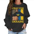 Pray For Ukraine Stand With Ukraine Ukrainian Flag Us Flag Men Women T-Shirt Graphic Print Casual Unisex Tee Women Sweatshirt