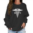 Rn Nurse Caduceus Medical Symbol Nursing Logo Gift Meaningful Gift Graphic Design Printed Casual Daily Basic Women Sweatshirt