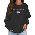 Sassenach Scottish Gaelic Outlanders Pink Dragonfly Women Sweatshirt