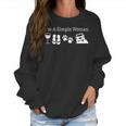 Womens Im A Simple Woman Love Wine Flip Flops Dog Jeeps Gift Women Sweatshirt