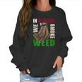 Sloth Stoner October Marijuana Weed Ganja Gift Women Sweatshirt