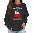 Snoopy Retired Shirt Women Sweatshirt