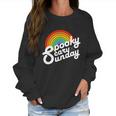 Spooky Scary Sunday Rainbow Funny Spooky Scary Sunday Trendy Funny Gift Women Sweatshirt