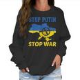 Stop Putin Stop War Stand With Ukraine Free Ukraine Support Men Women T-Shirt Graphic Print Casual Unisex Tee Women Sweatshirt