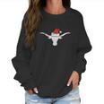 Texas Longhorn Christmas Distressed Shir Women Sweatshirt