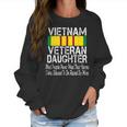 Vietnam Veteran Daughter American Flag Military Us Patriot Women Sweatshirt