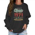 Im Vintage Made In 1972 50Th Bithday Gift 50 Years Old Women Sweatshirt