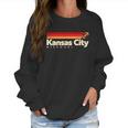 Vintage Retro Kansas City Missouri Football Women Sweatshirt