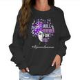 I Will Remember For You Alzheimer Awareness Womens Butterfly Women Sweatshirt