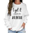 I Get It From My Auntie Creeper Funny Family Baby Women Sweatshirt