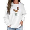 Chicken Pot Pi Marijuana Cannabis Pie Funny Math Pun Women Sweatshirt